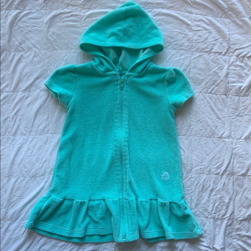 🍊5/$25 OP Turquoise Hooded Towel Dress size 3T